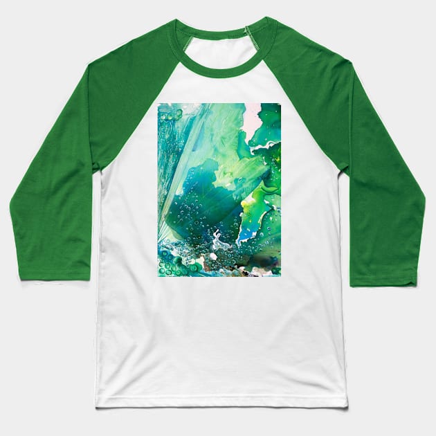 Environmental Considerations Deep Sea Water Bubbles Baseball T-Shirt by ANoelleJay